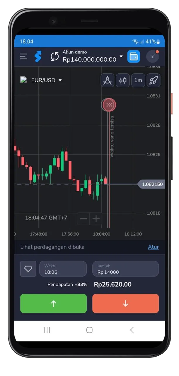 Stockity mobile app demo account
